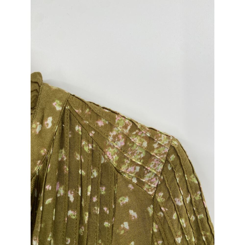 Free People XS Rare Feelings Midi Dress in Green - Picture 5 of 11